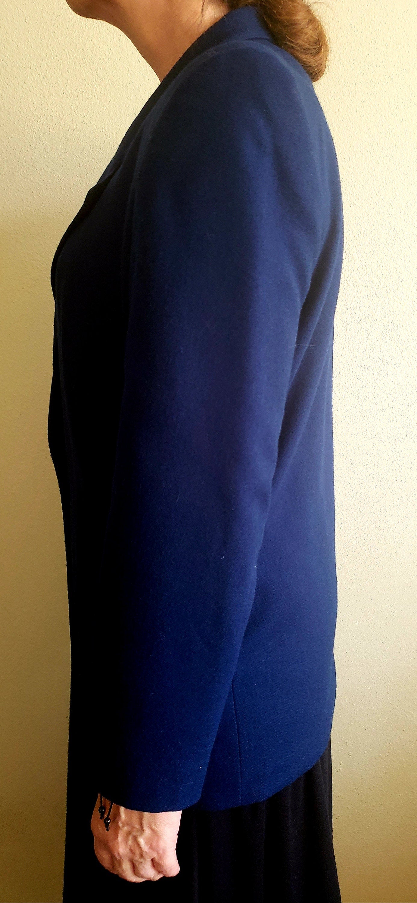 Navy Blue Wool Blazer by Worthington