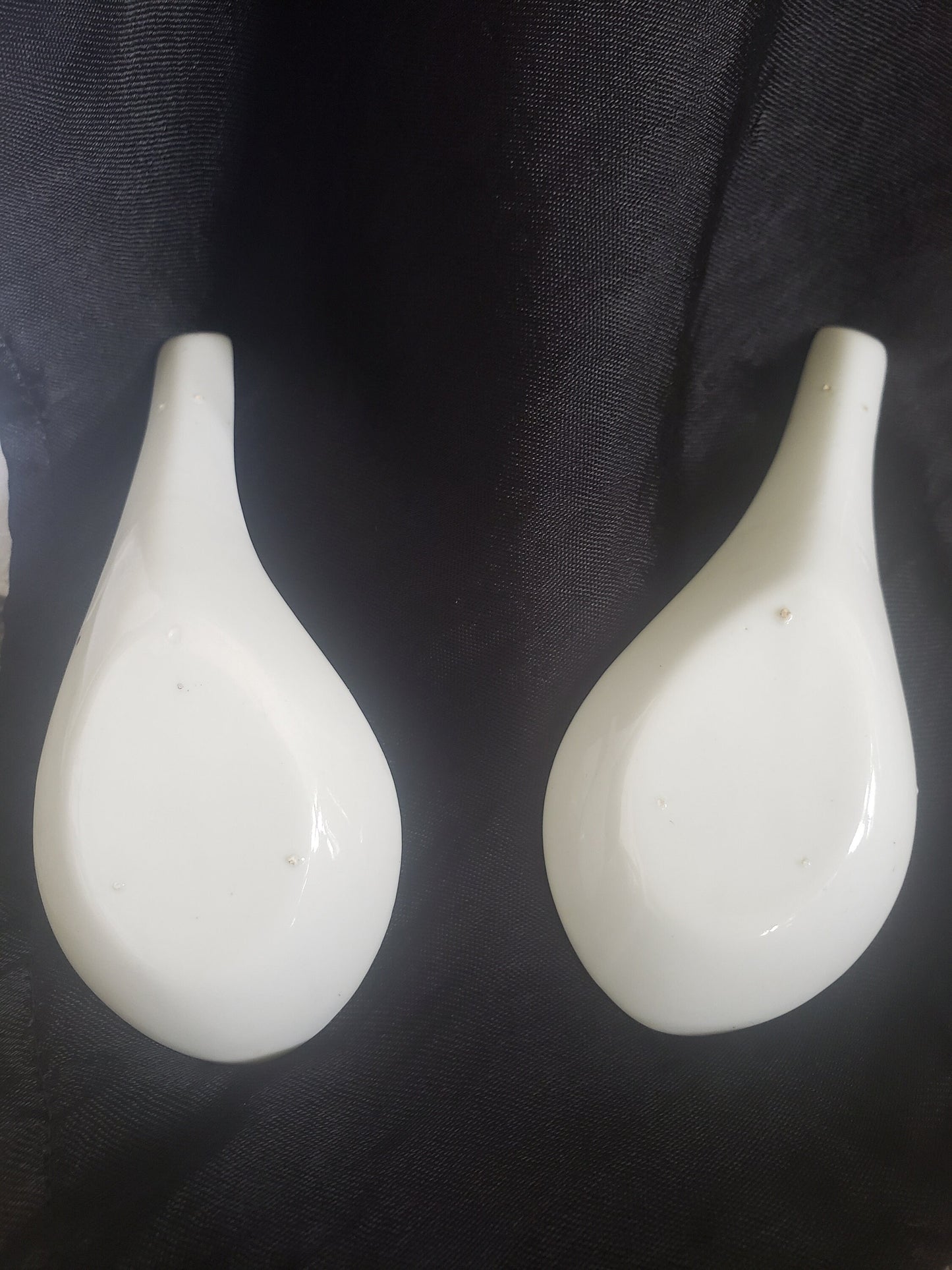 Set of Two Vintage Chinese Porcelain Rice Spoons