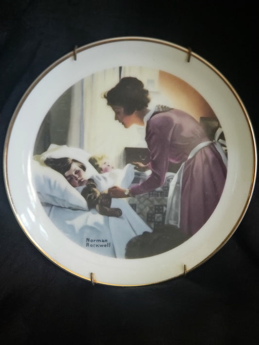 Vintage Norman Rockwell Mother's Love Collectors Plate