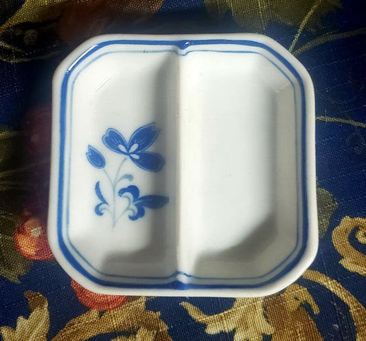 Vintage Blue and White Dipping Dishes, Set of 6