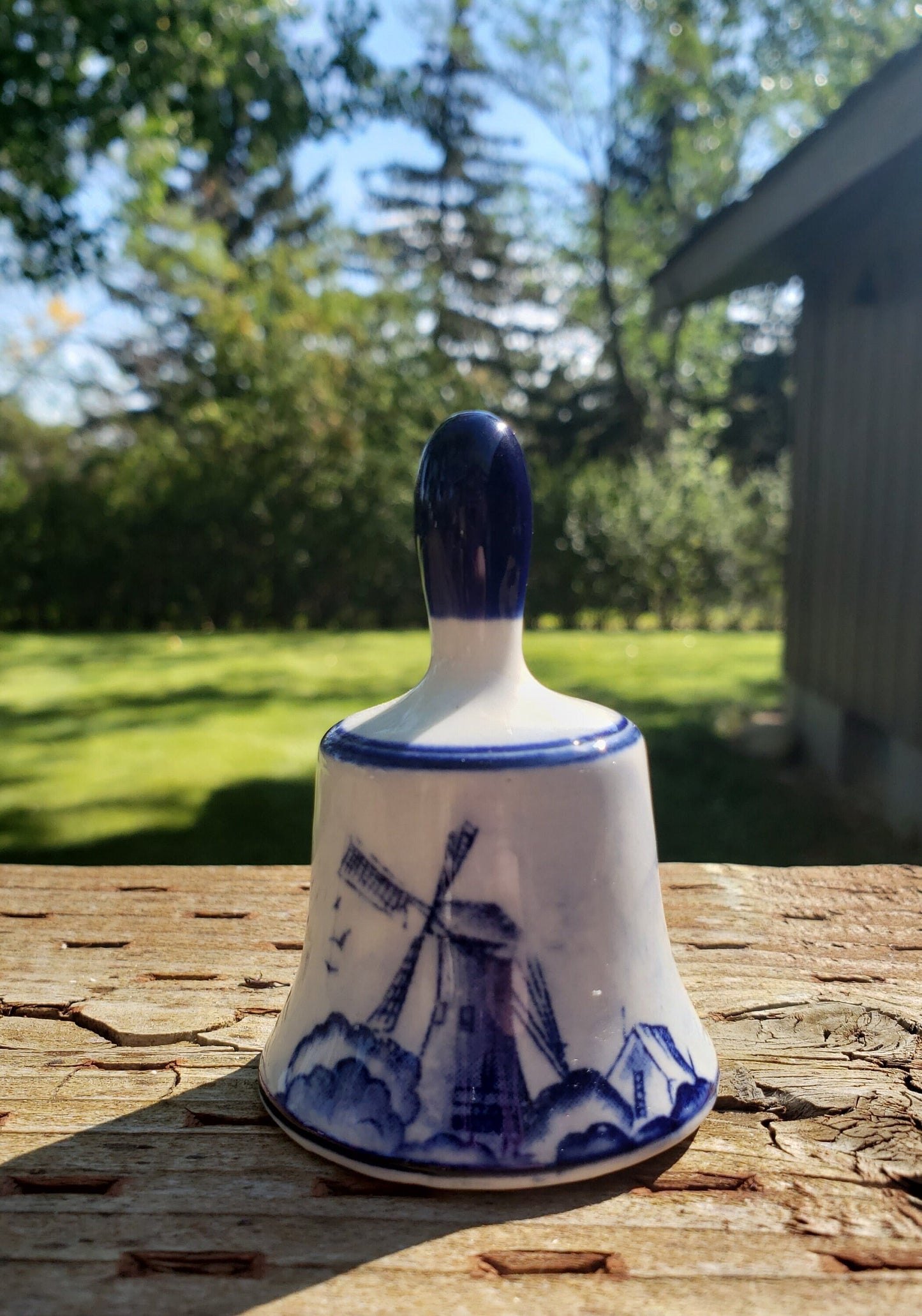 Vintage Delft Blue Miniature Bell