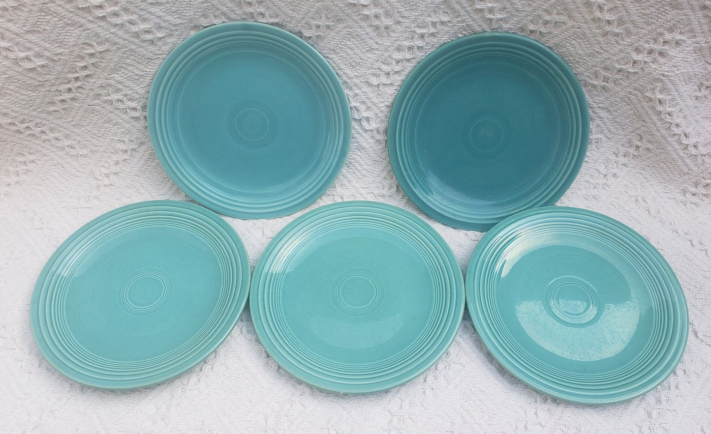 Set of Vintage Fiesta Pottery Salad Plates
