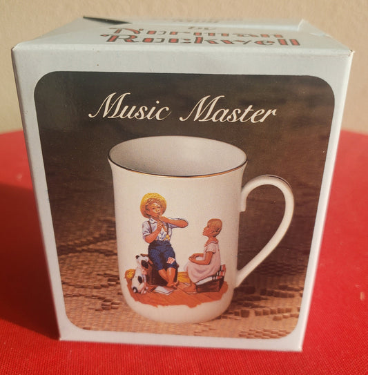 1983 Norman Rockwell Museum "Music Master" Collectible Porcelain Mug