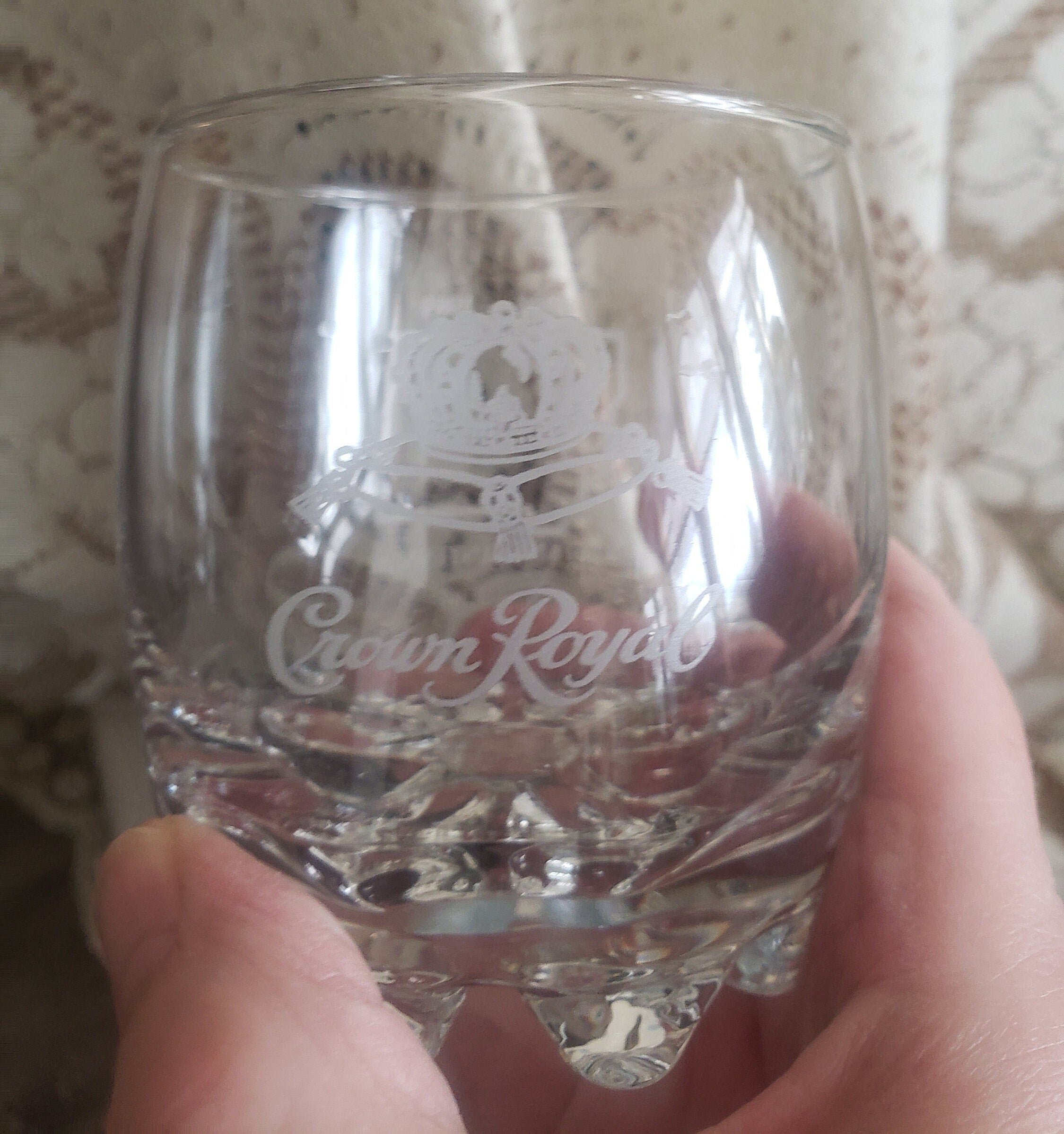 Vintage Embossed Crown Royal Glasses Set Of 4 Dryland Antiques 4907