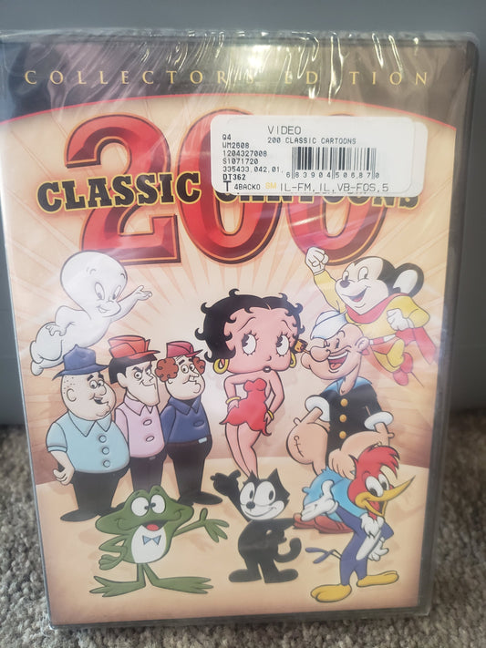 200 Classic Cartoons Collectors Edition 4 Disc Set