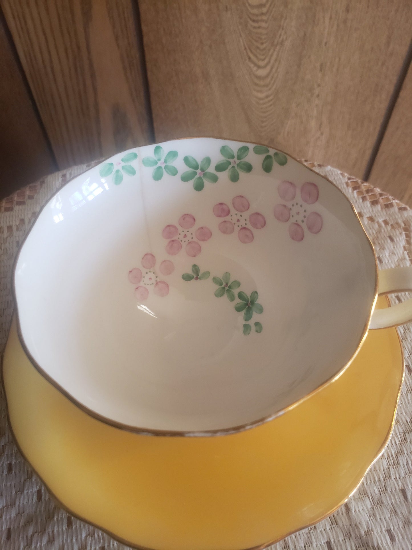 Vintage Floral Tea Cup Marked Radfords Bone China Made in England