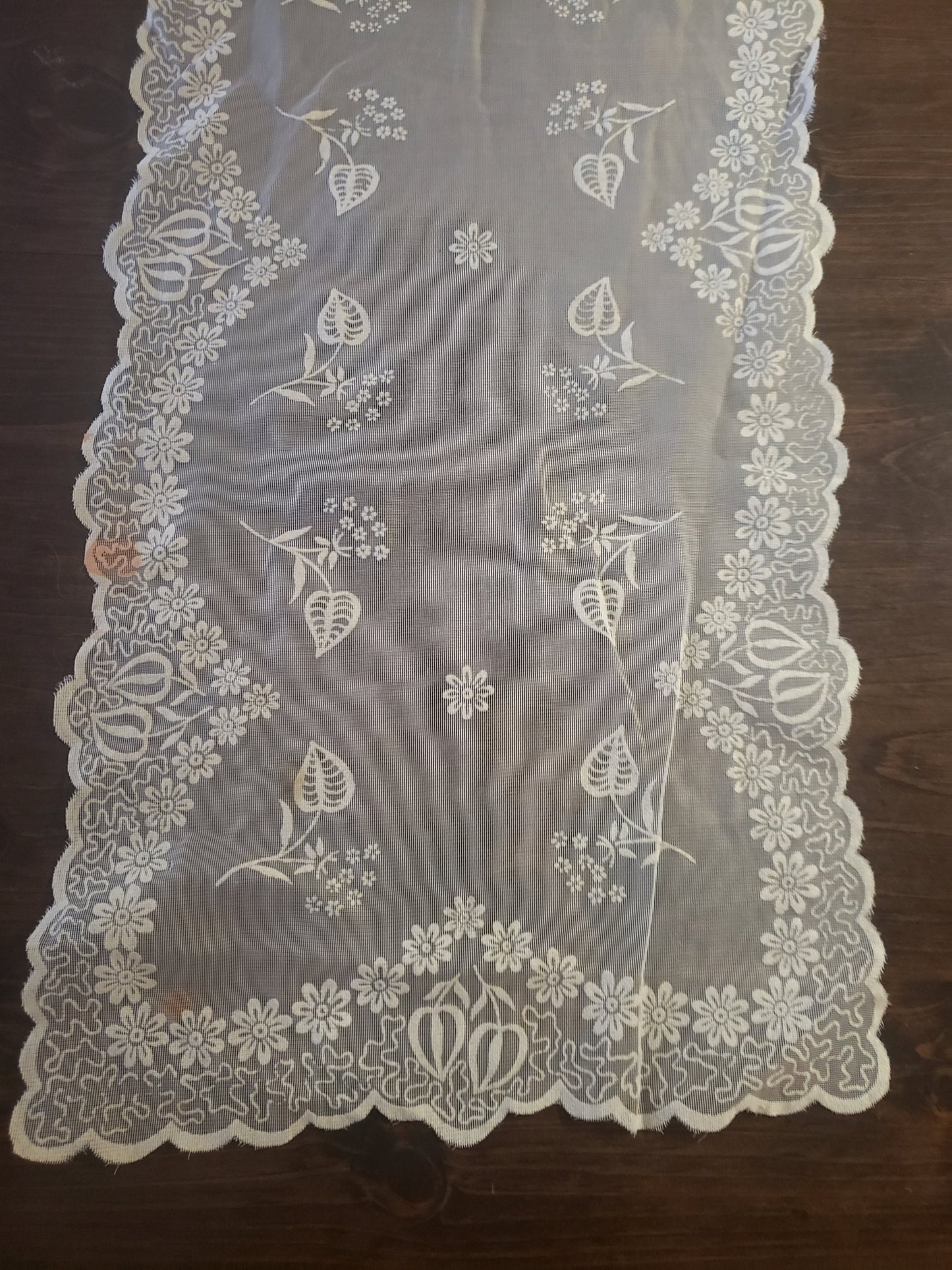 Vintage White Lace Table Runner