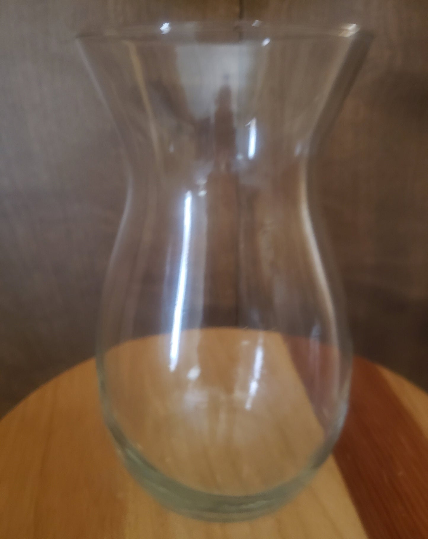 Vintage Curved Glass Vase