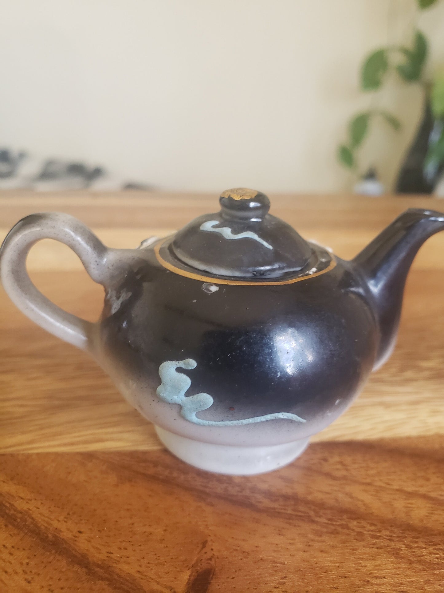 Cute Little Hand Painted Dragonware Teapot