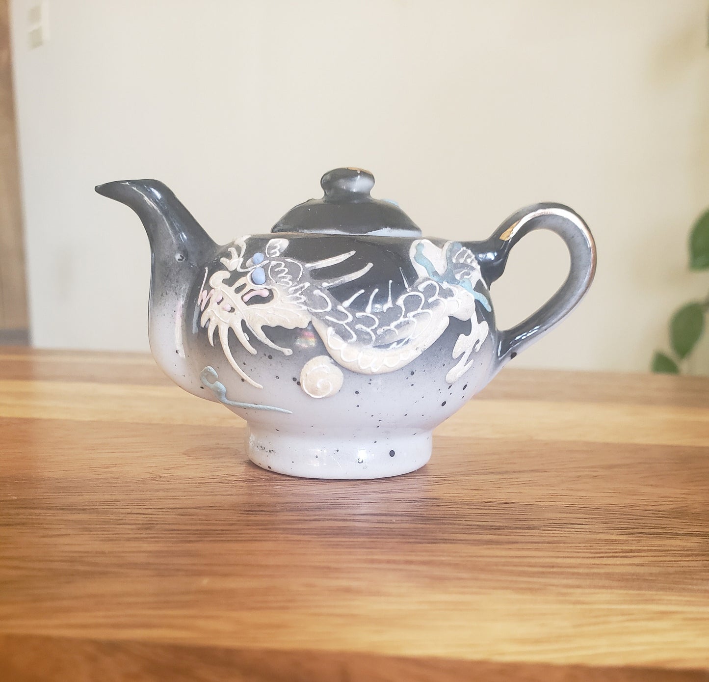 Cute Little Hand Painted Dragonware Teapot