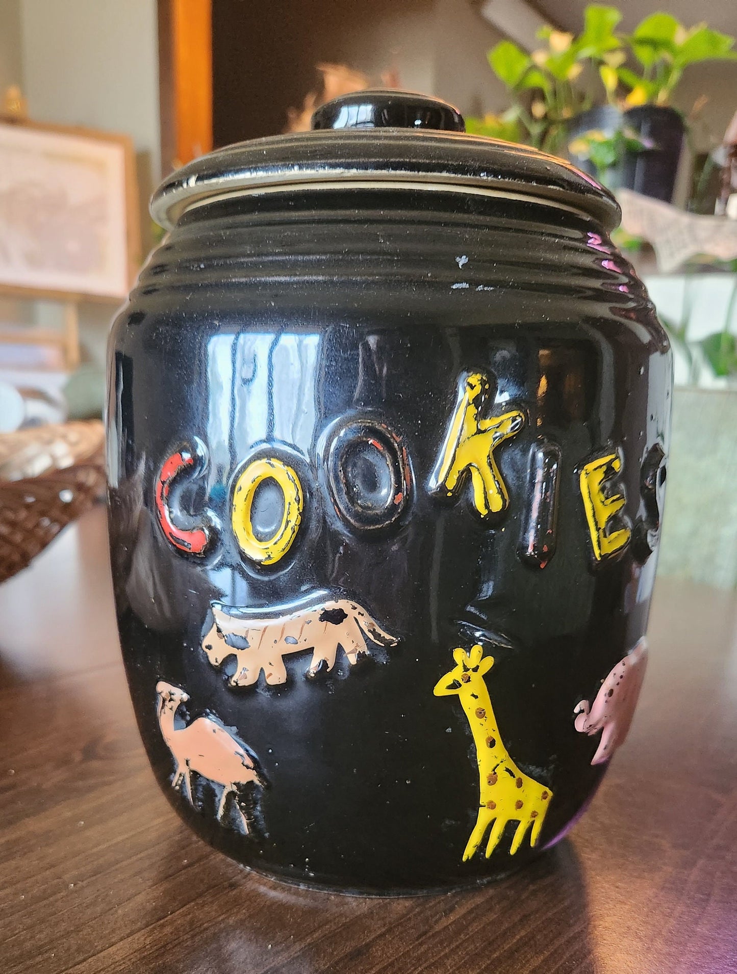 Vintage Cookie Jar Crock with Lid