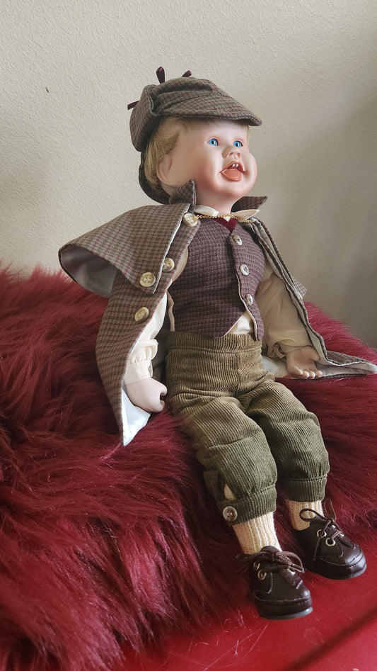 Little Sherlock Porcelain Doll