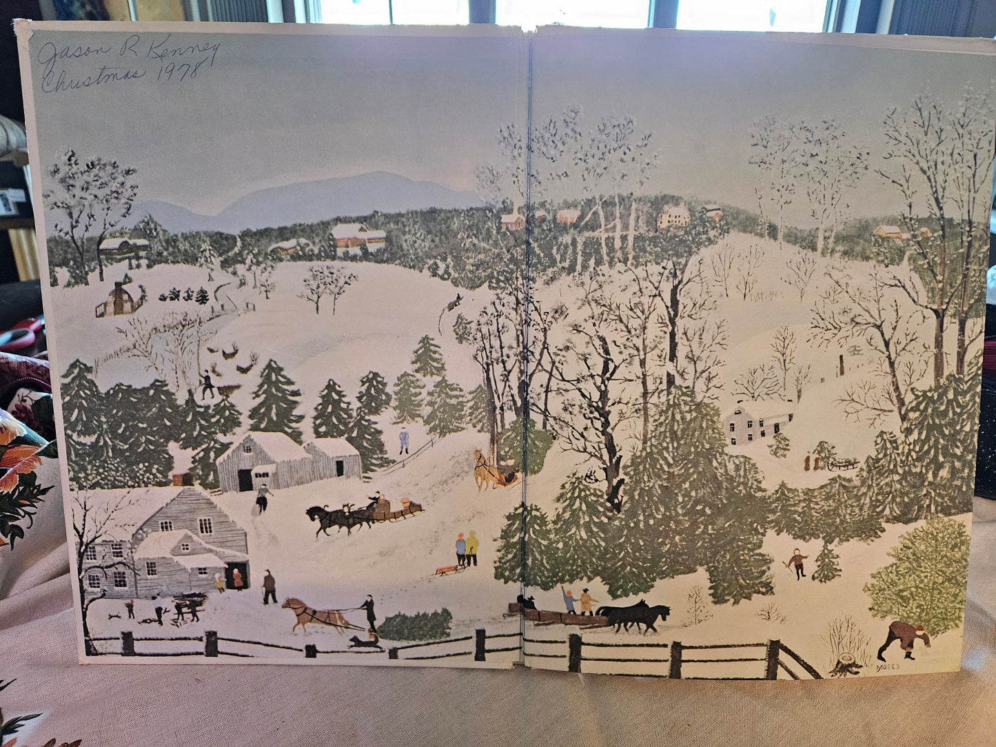 Vintage 1961 The Night Before Christmas Illustrated by Grandma Moses